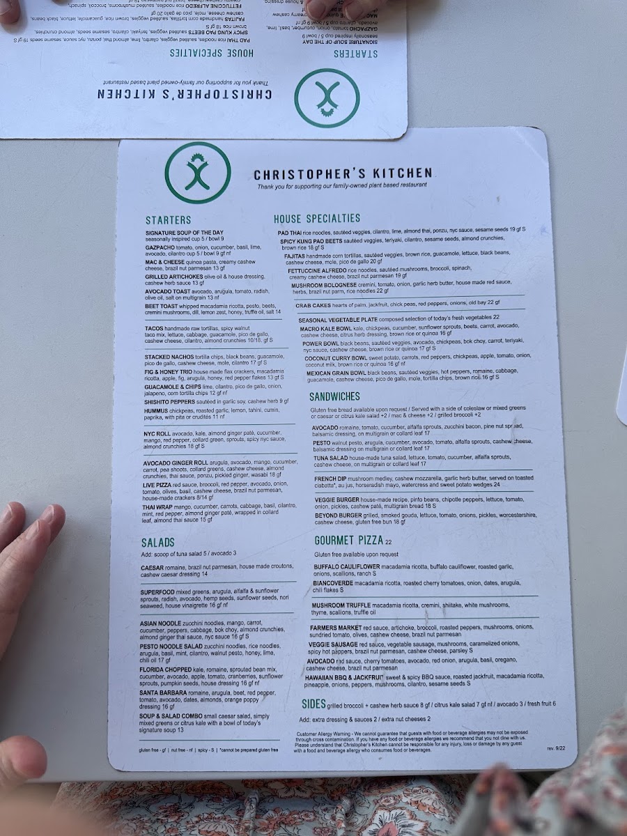 Christopher's Kitchen Menu - Image 6